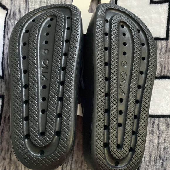 CALIA Womens Molded Slides Black - Picture 2 of 4